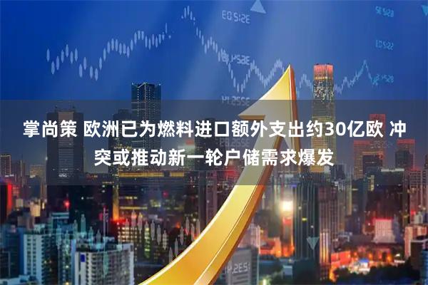 掌尚策 欧洲已为燃料进口额外支出约30亿欧 冲突或推动新一轮户储需求爆发