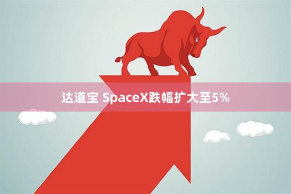 达道宝 SpaceX跌幅扩大至5%