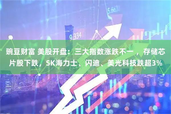 豌豆财富 美股开盘：三大指数涨跌不一 ，存储芯片股下跌，SK海力士、闪迪、美光科技跌超3%